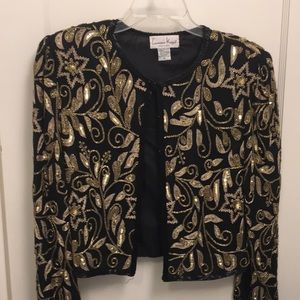 Vintage sequin party jacket /top